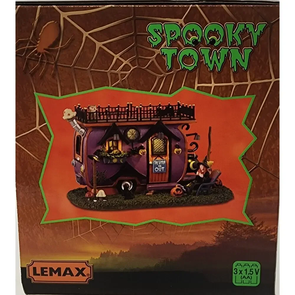Lemax Spooky Town #34066 Witch Vanlife 2023 New
